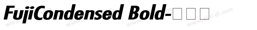 FujiCondensed Bold字体转换